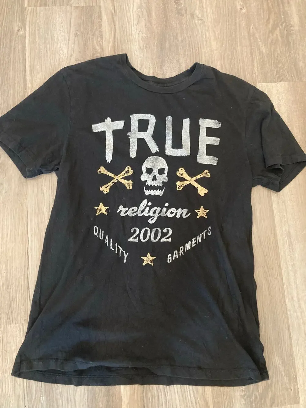 True Religion Men’s Tshirt Black Size Large